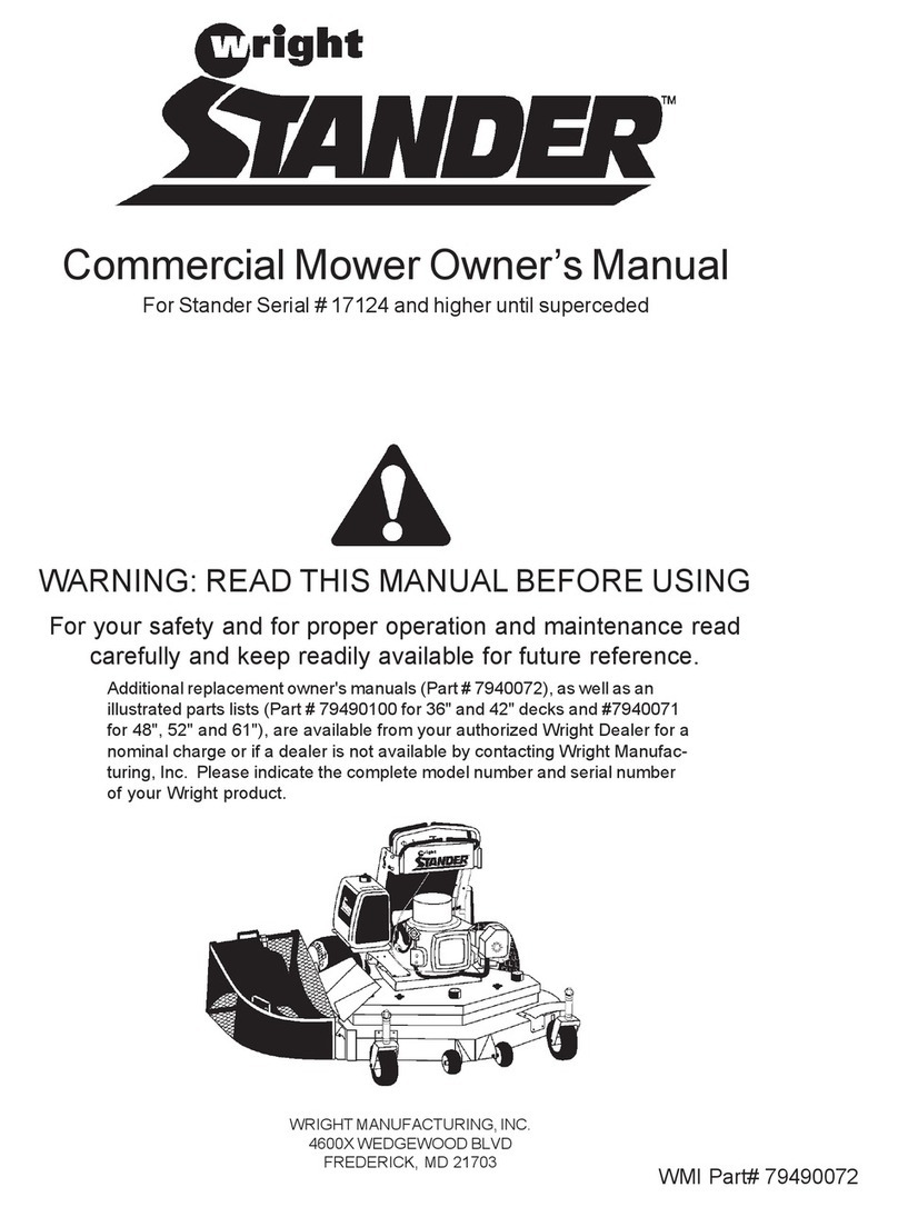 Wright Manufacturing Mower owner's manual