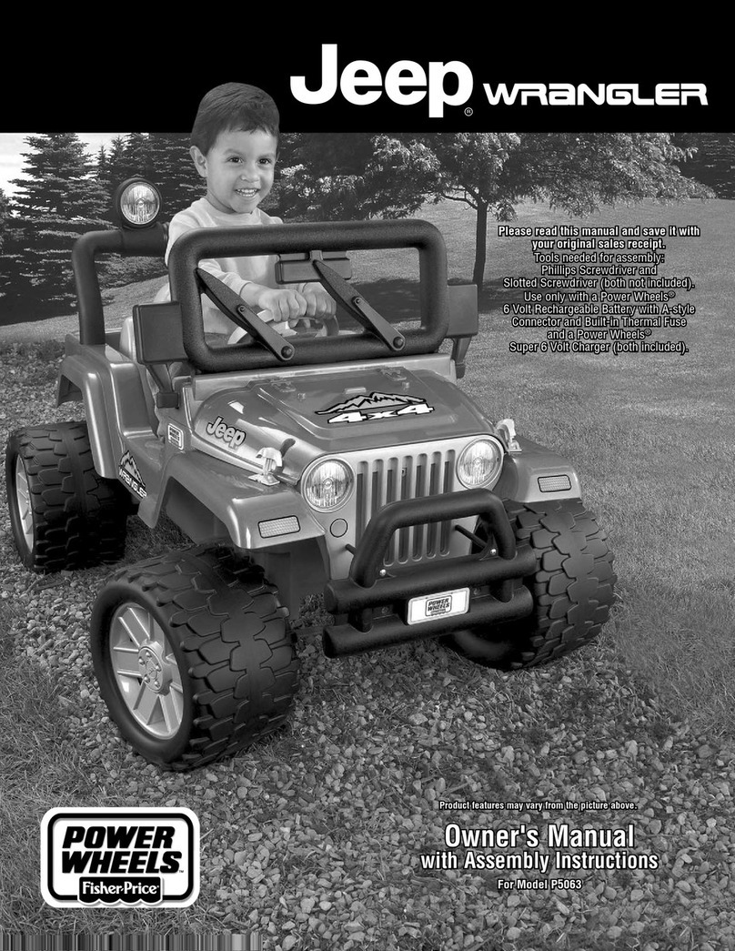 Power Wheels JEEP Wrangler P5063 owner's manual Power Wheels JEEP Wrangler P5063 owner's manual