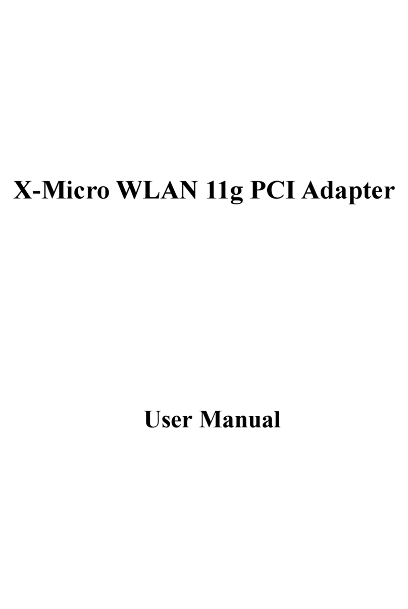 X-Micro PCI Adapter fxmicro User manual