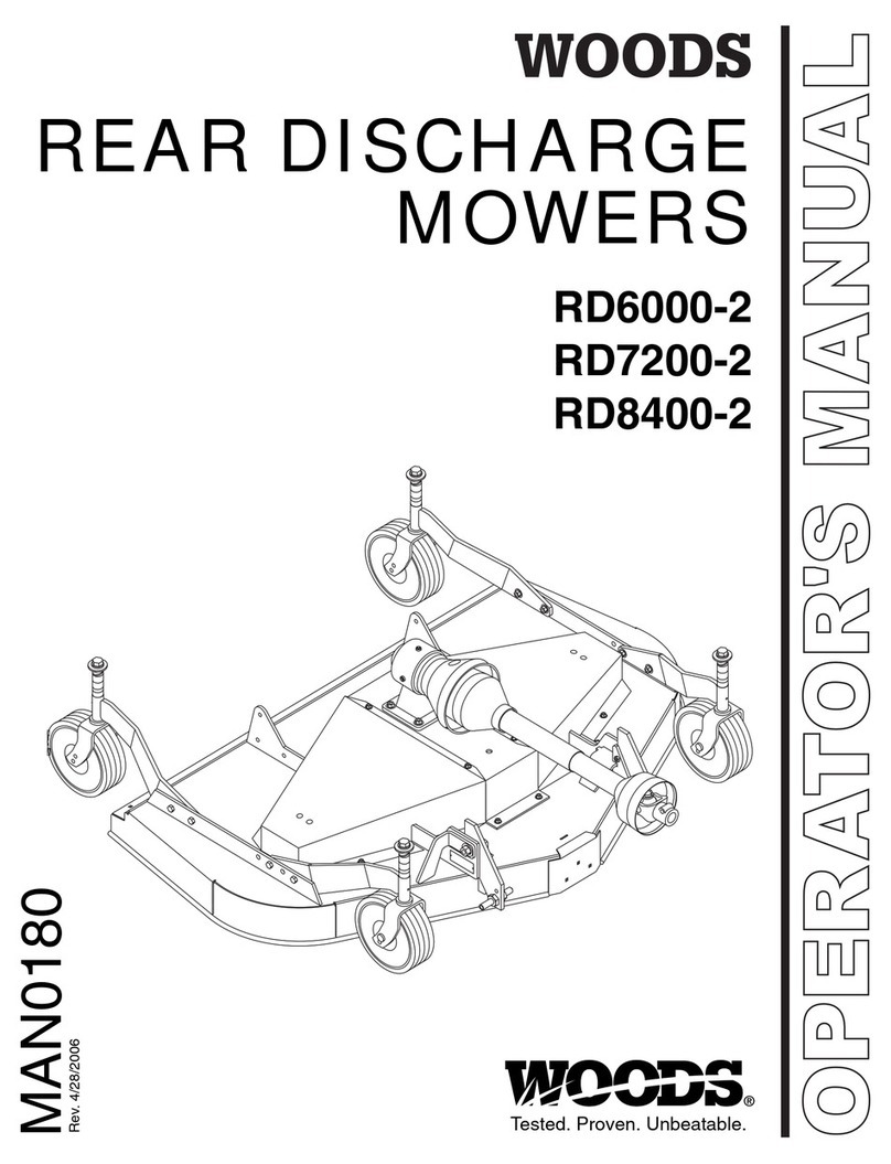 Woods RD6000-2, RD7200-2, RD8400-2 Operator's manual