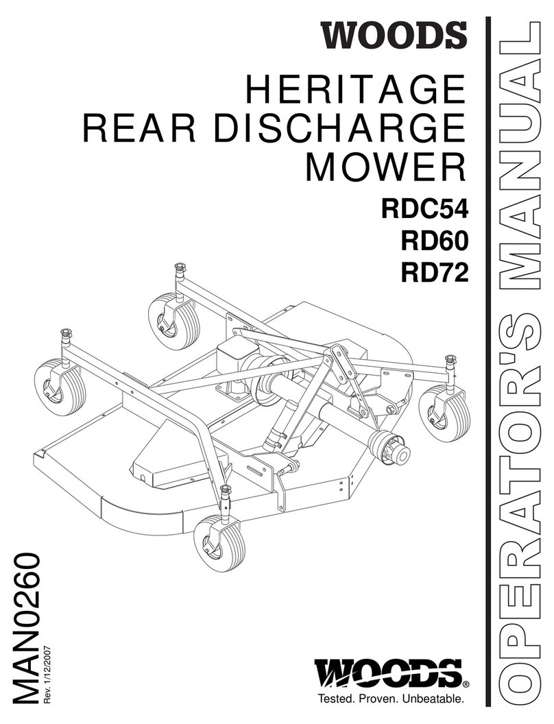 Woods RD60 Operator's manual