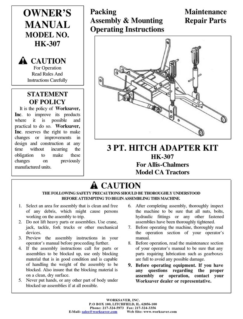 Worksaver HK-307 owner's manual