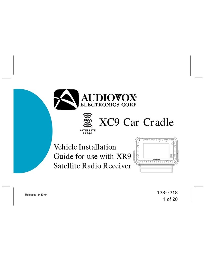 XM Satellite Radio XC9 installation guide
