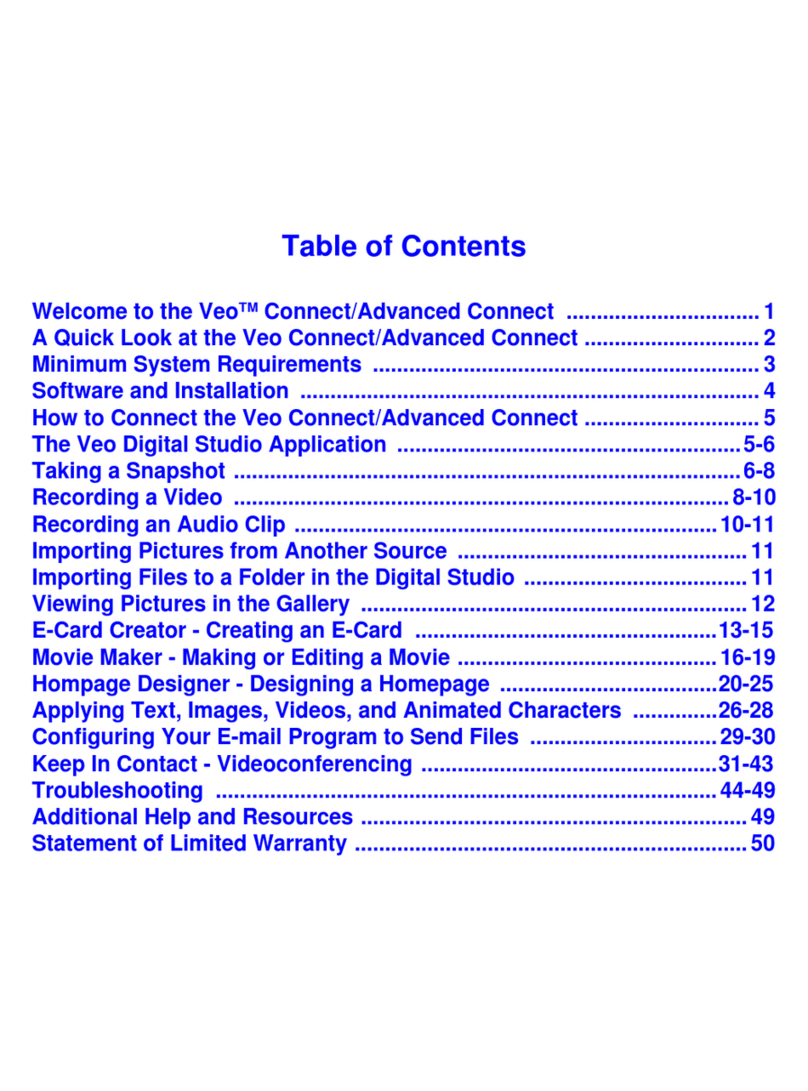 Xirlink Veo Connect/Advanced Connect manual