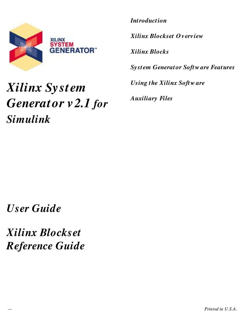 Xilinx System Generator V2.1 User manual