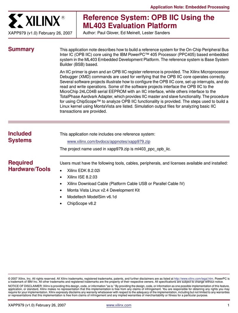 Xilinx ML403 Application note
