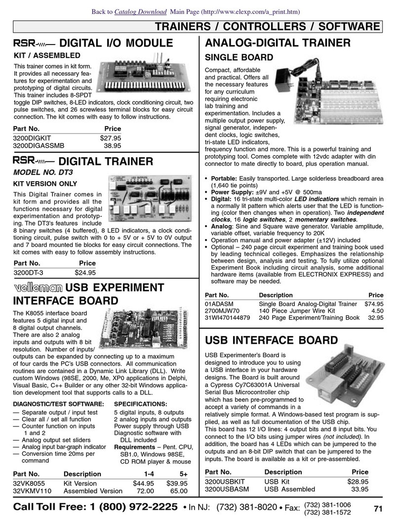 Xilinx Velleman 01ADASM instruction manual