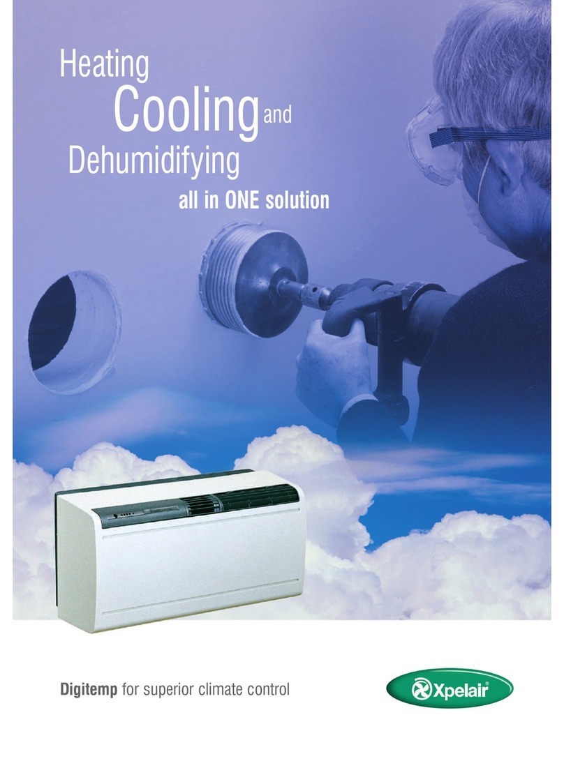 Xpelair Digitemp WA210 User manual