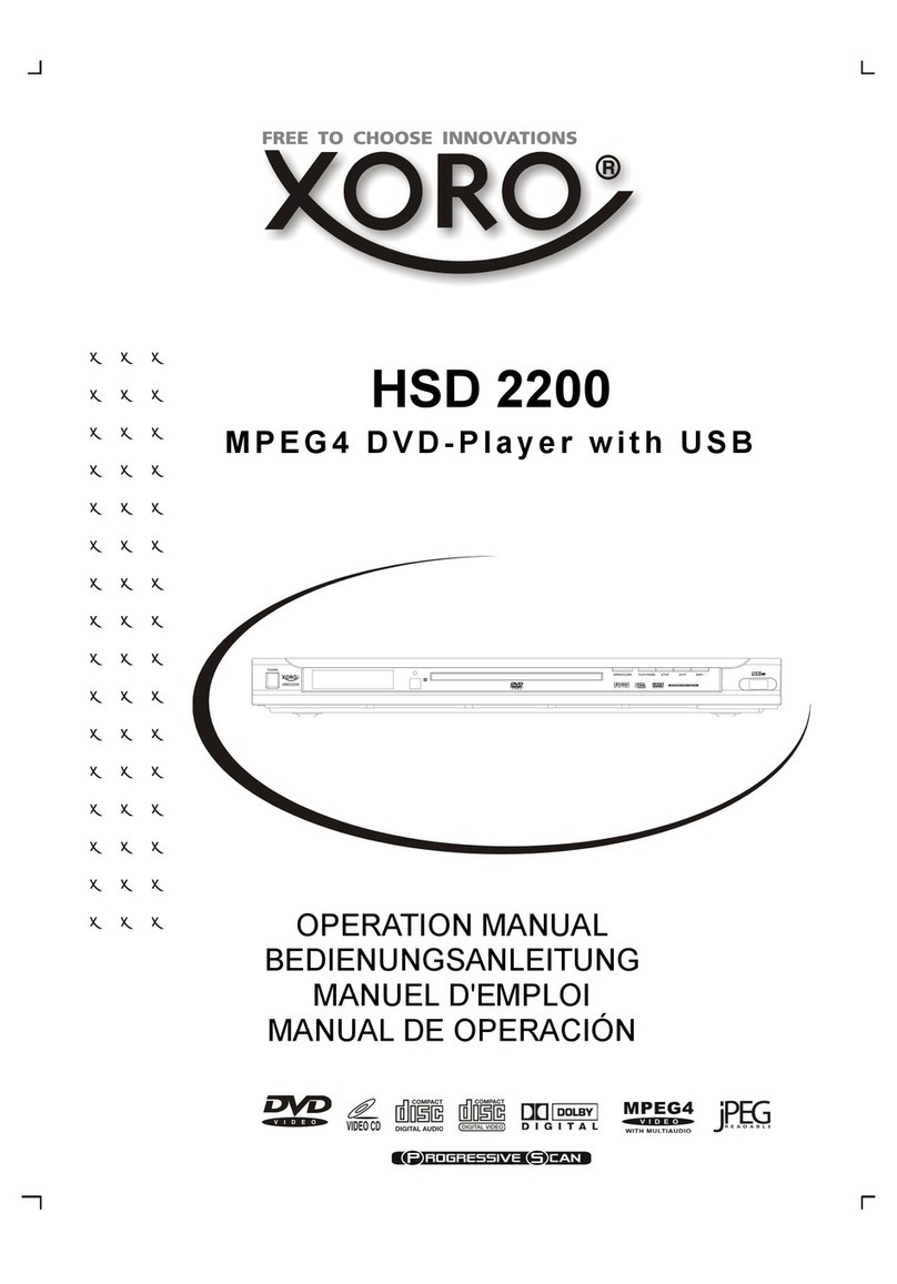 Xoro HSD 2200 User manual