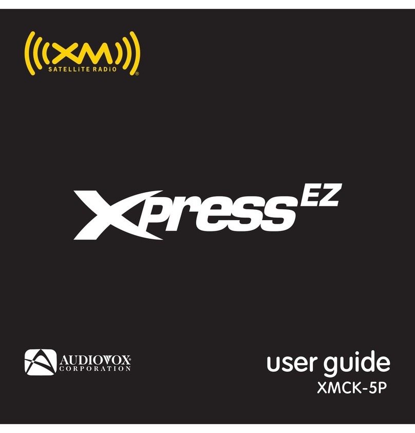 XM Satellite Radio XMCK-5P user guide