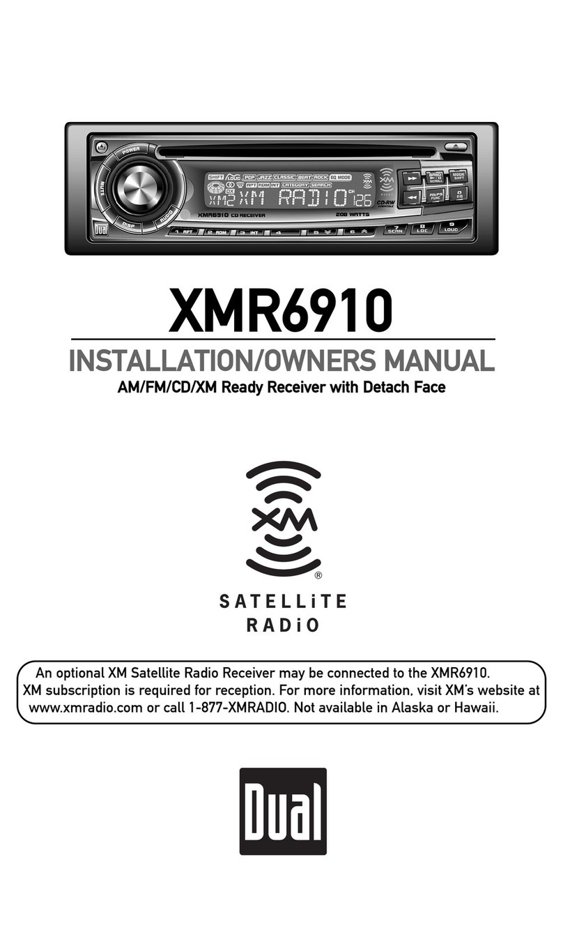 XM Satellite Radio XMR6910 User manual XM Satellite Radio XMR6910 User manual