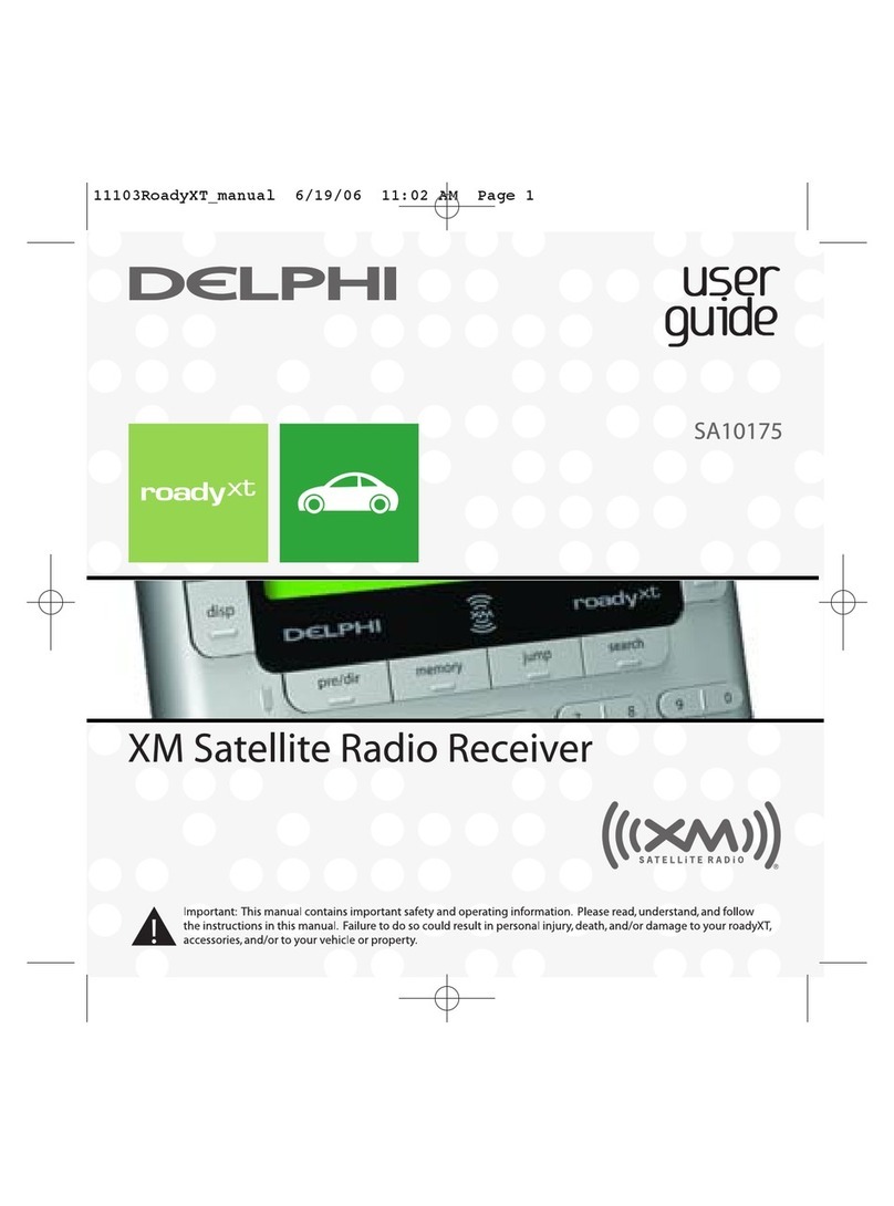 XM Satellite Radio SA10175 User manual