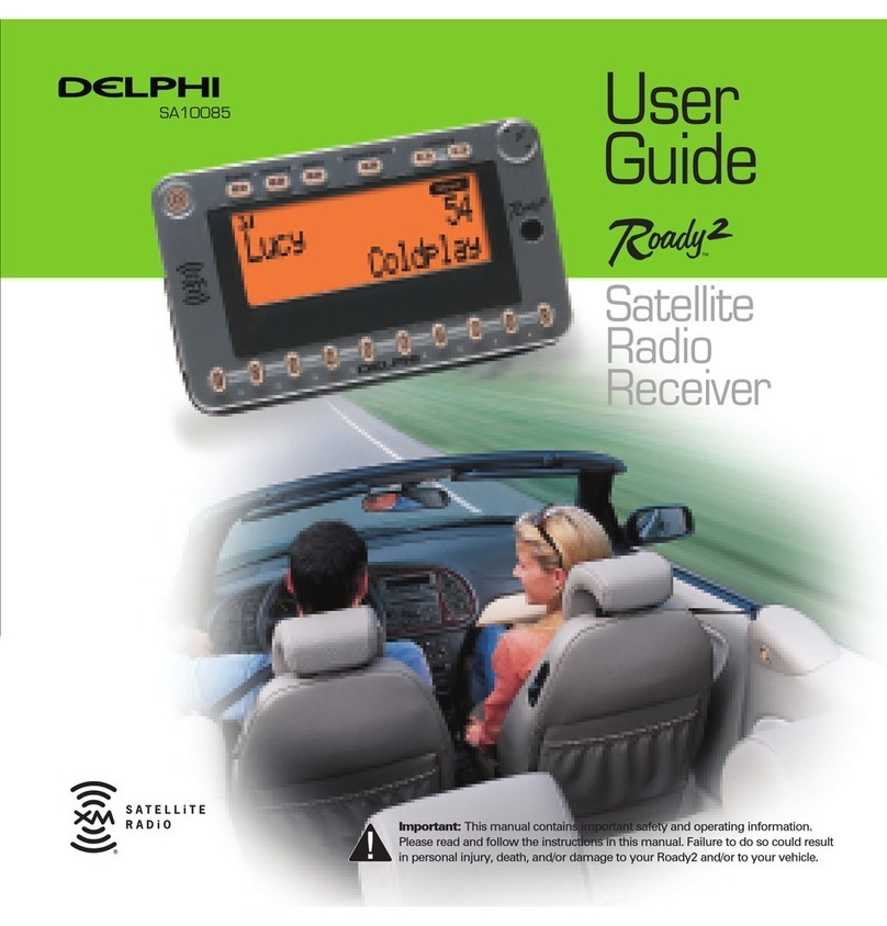 XM Satellite Radio SA10085 user guide