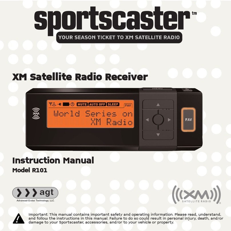XM Satellite Radio R101 instruction manual