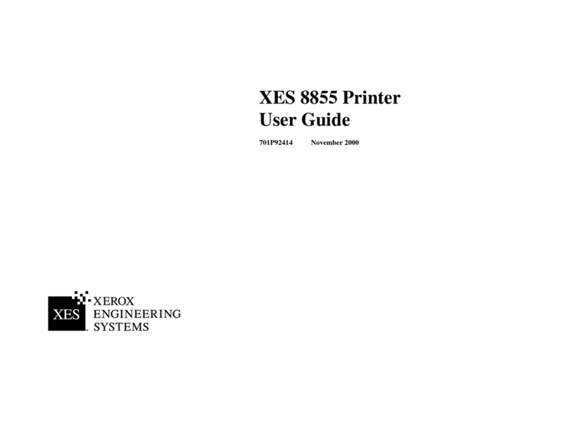 Xerox XES 8855 User manual