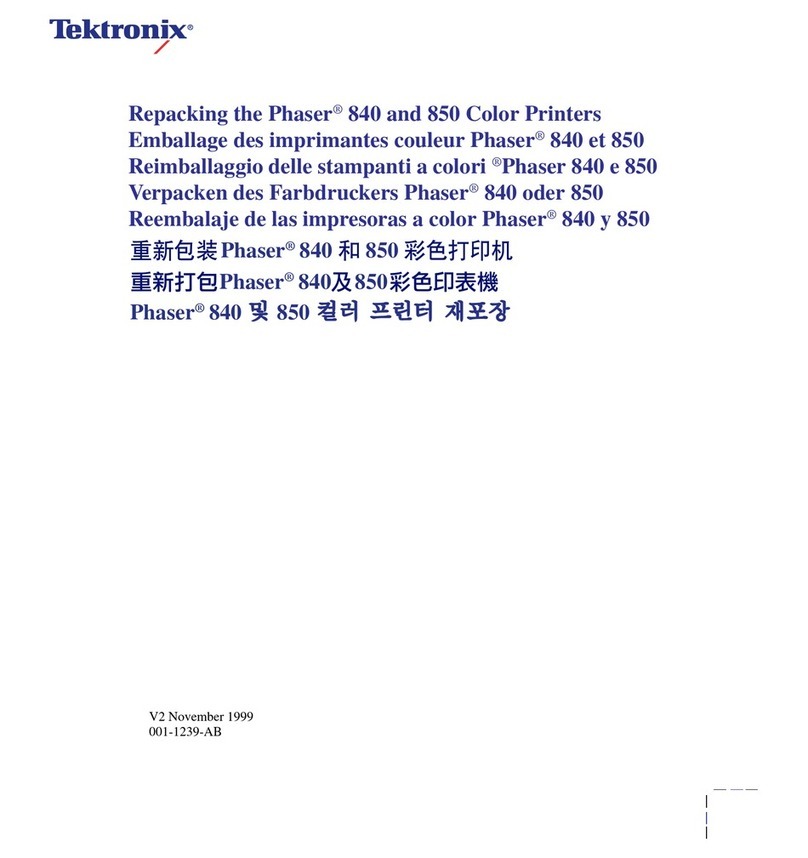Xerox Phaser 850 User manual