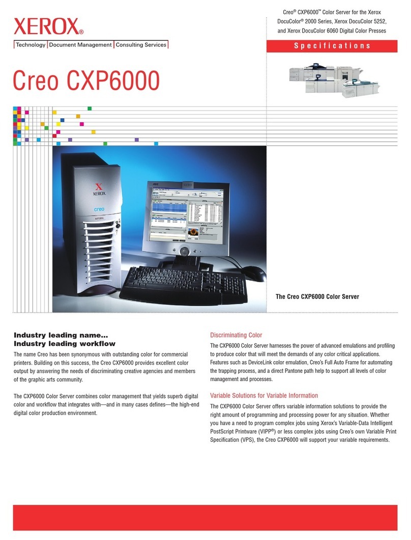 Xerox Creo CXP6000 User manual