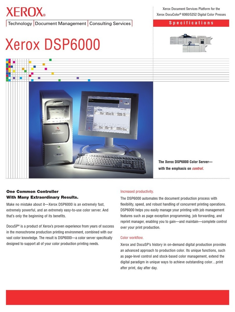 Xerox DSP6000 User manual