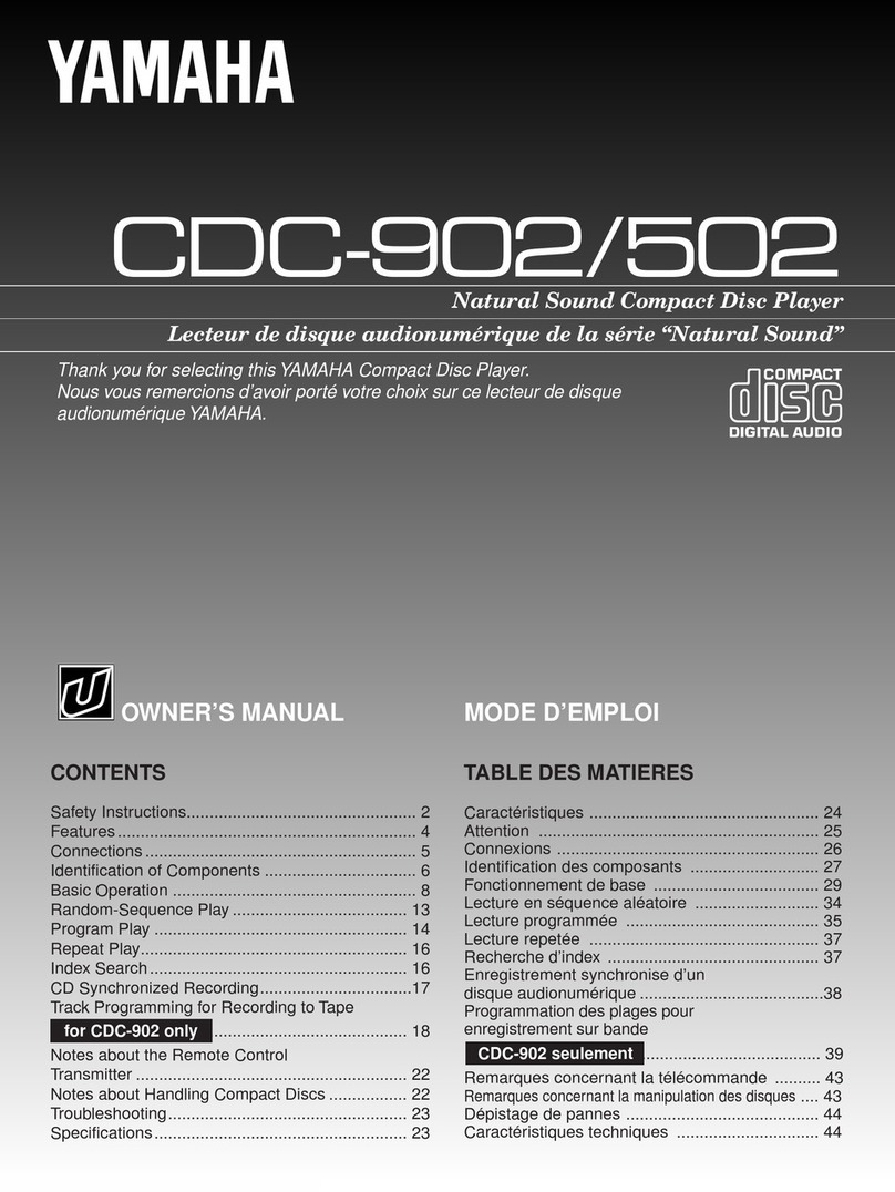 Yamaha 502 User manual