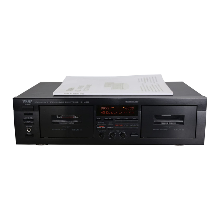 Yamaha KX W482 owner's manual