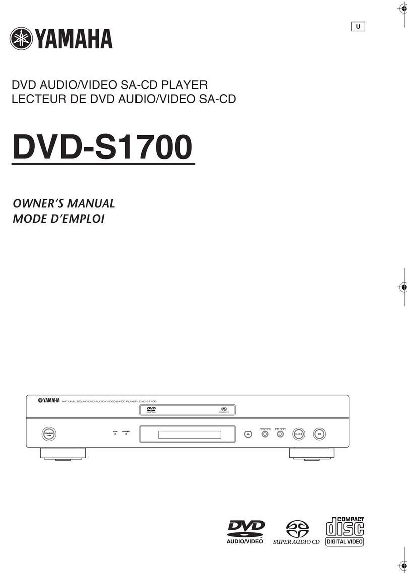 Yamaha DVD-S1700B User manual