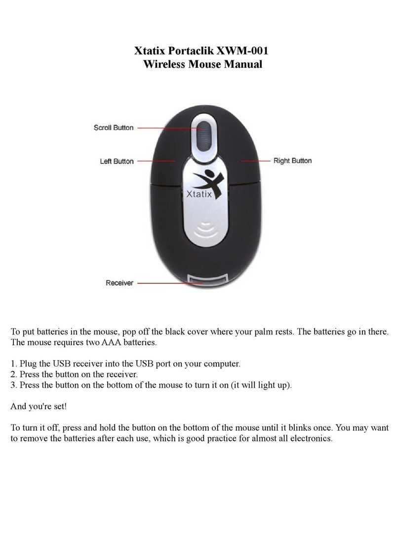 Xtatix Portaclik XWM-001 Use manual