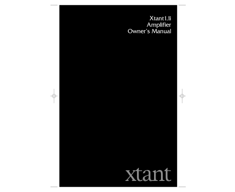 Xtant Xtant1.1 owner's manual