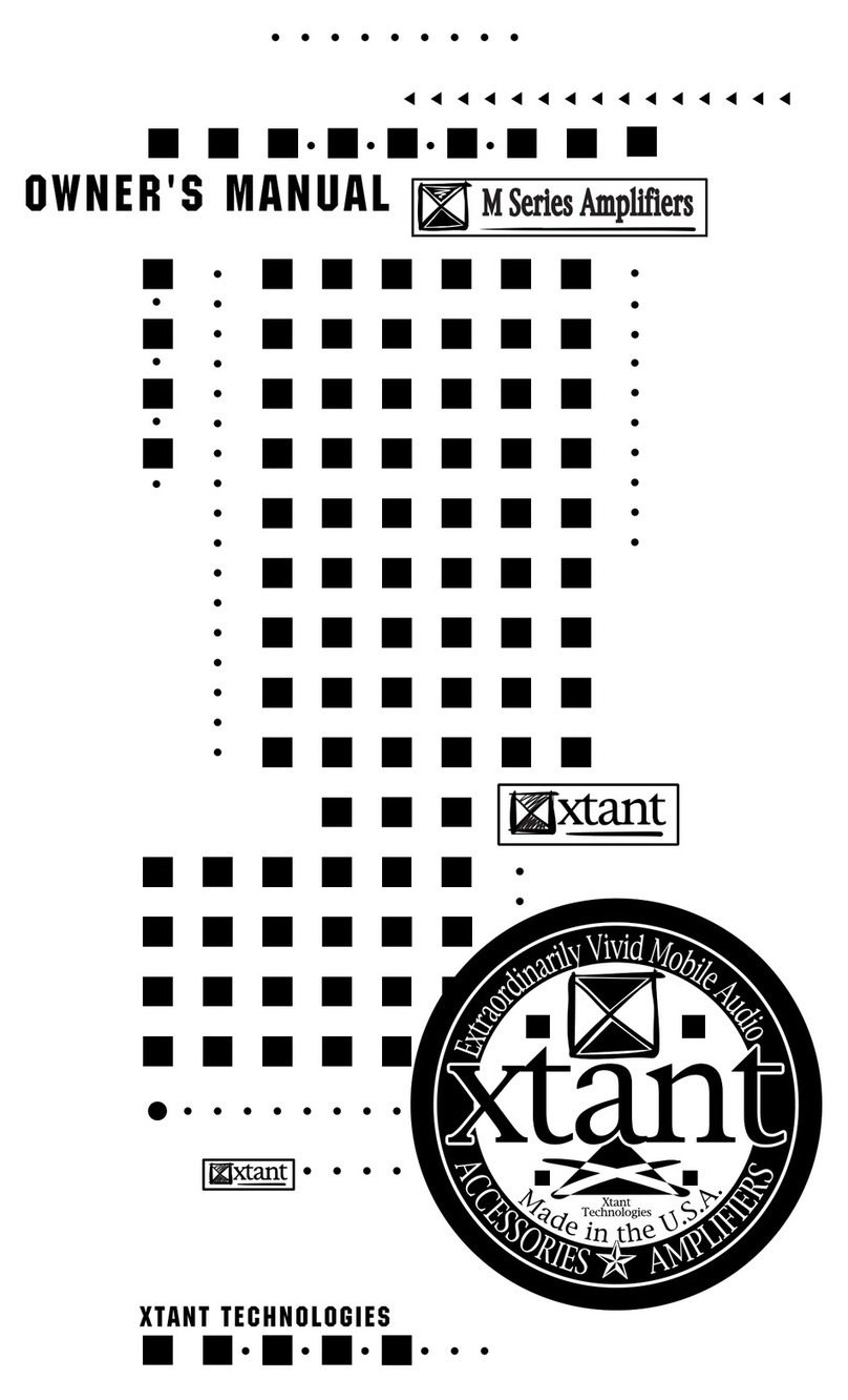 Xtant M Series User manual