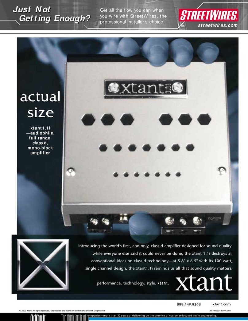 Xtant xtant1.1i Specification sheet