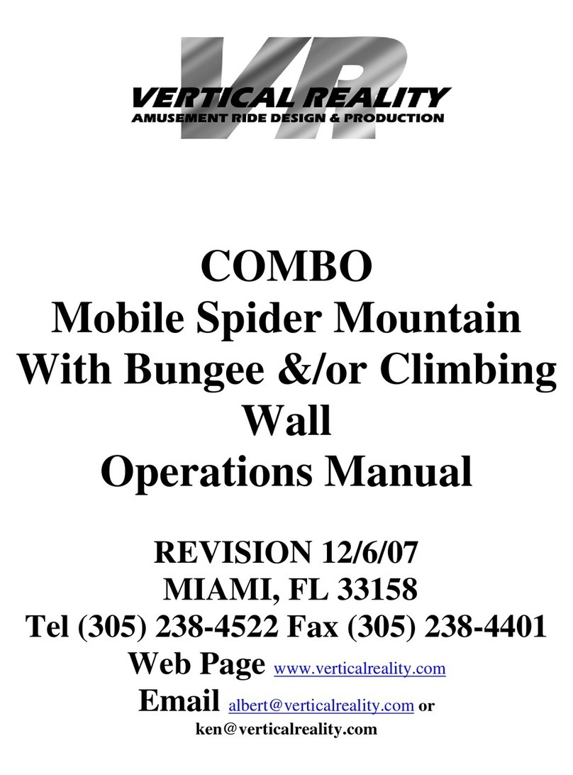 Vertical Reality COMBO Mobile Spider Mountain With Bungee &/or Climbing... Operation manual