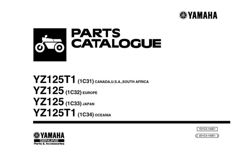 Yamaha YZ125T1 parts catalog