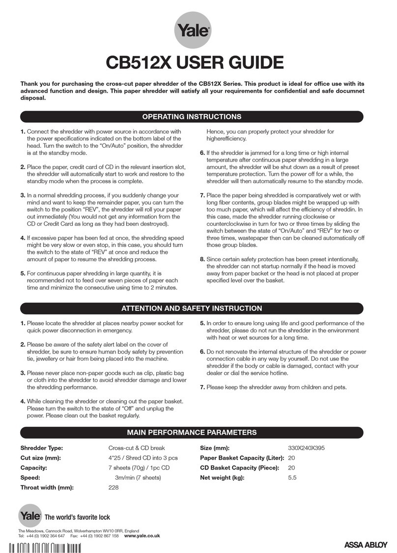 Yale CB512X user guide