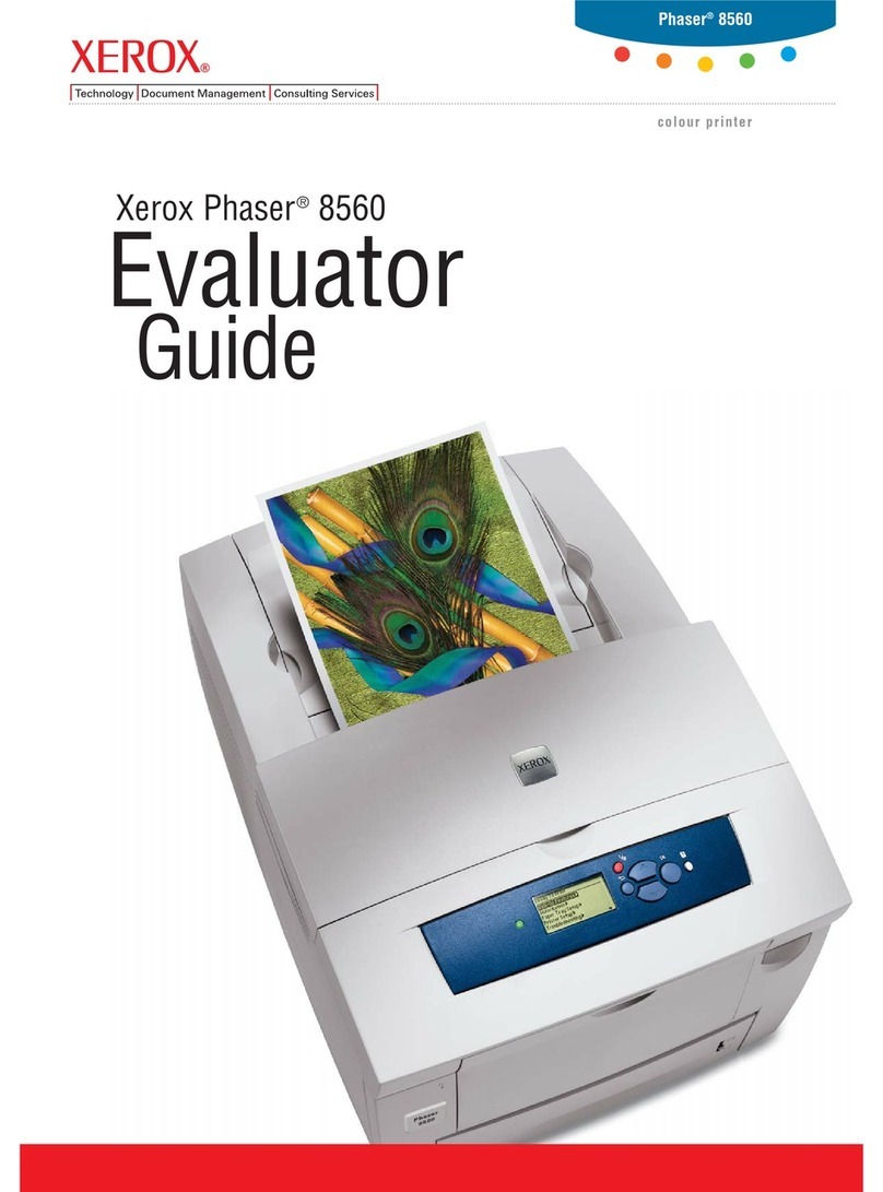 Xerox Phaser 8560 User manual Xerox Phaser 8560 User manual