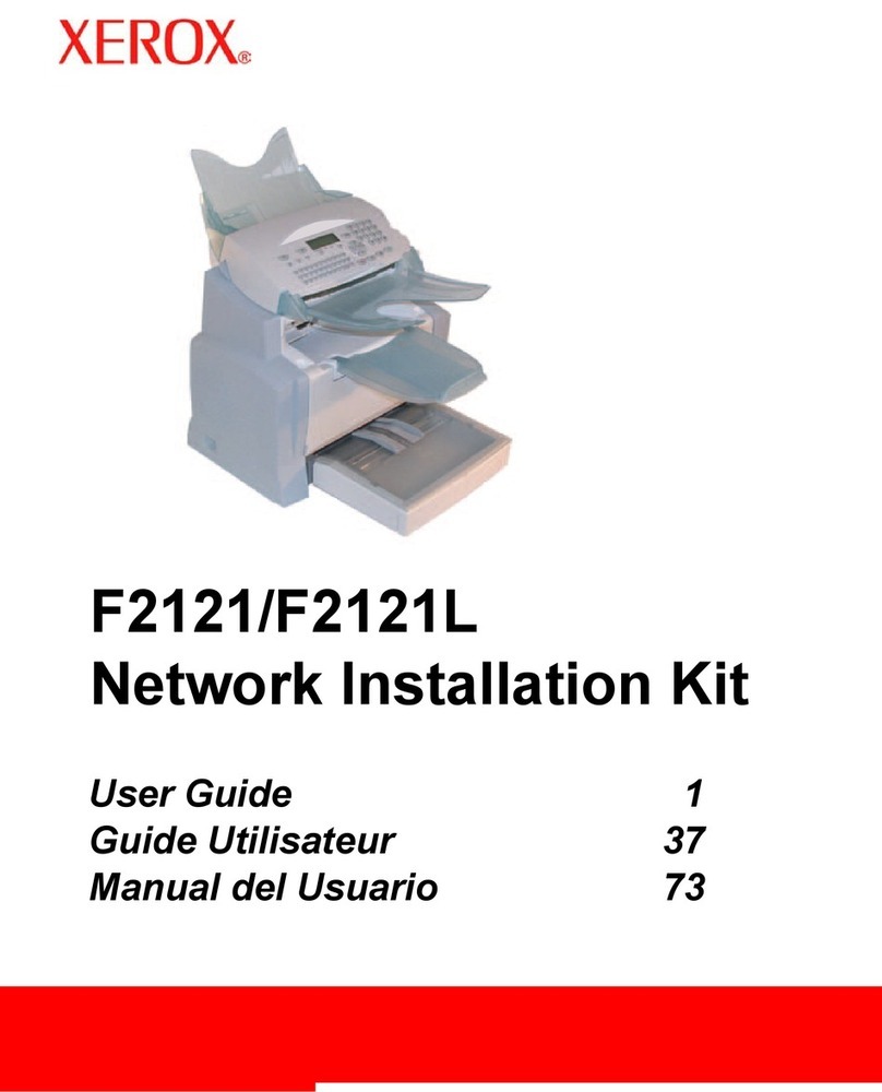 Xerox FaxCentre F2121 User manual