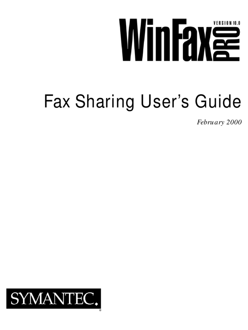 Symantec Fax Sharing User manual