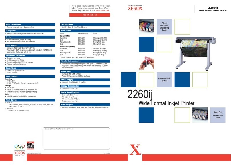 Xerox 2260ij Specification sheet