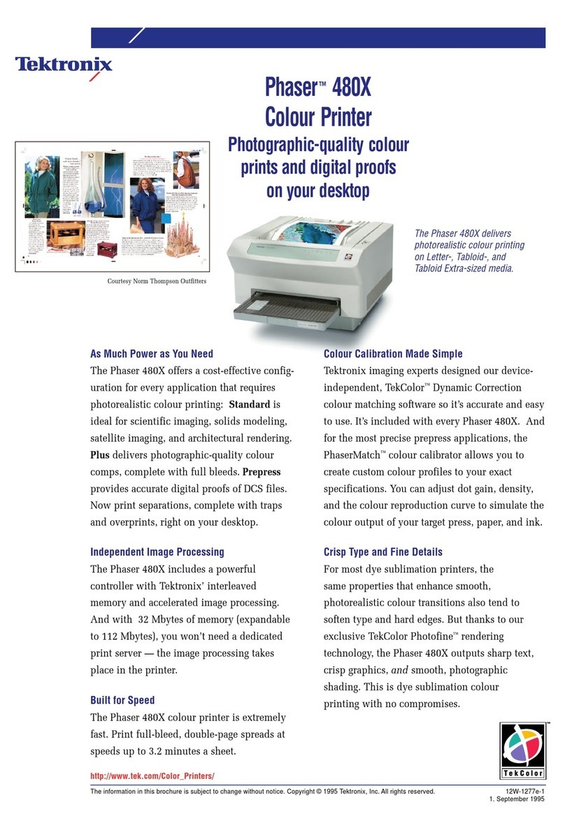 Xerox Phaser 480X User manual