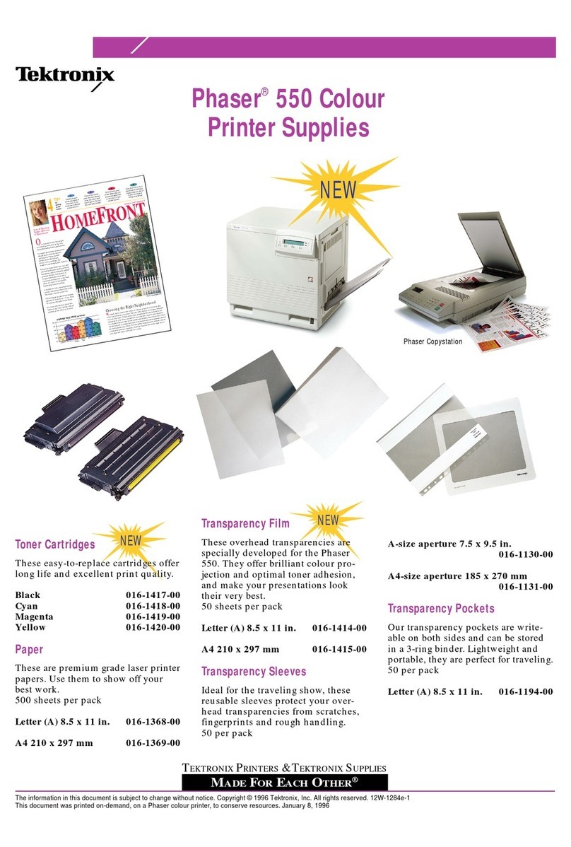 Xerox Phaser 550 User manual