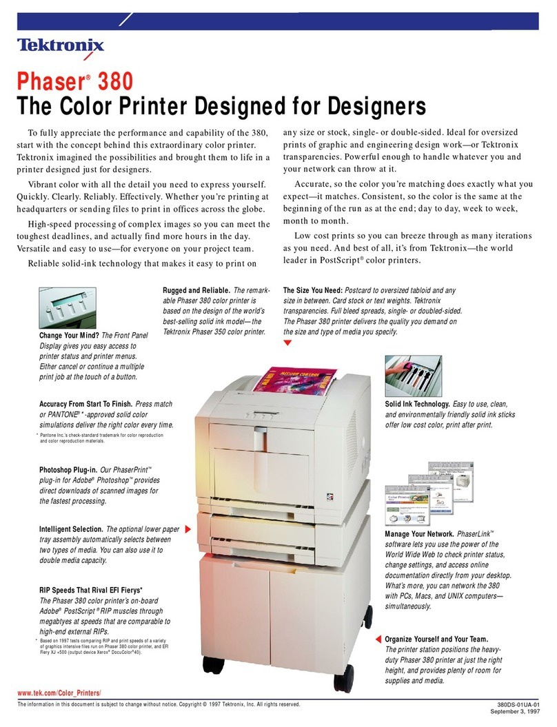 Xerox Phaser 380 User manual