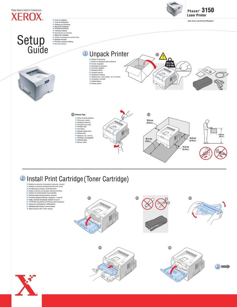 Xerox 3150 - Phaser B/W Laser Printer User manual