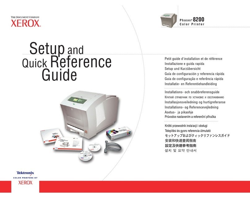 Xerox P H A S E R 8 2 User manual