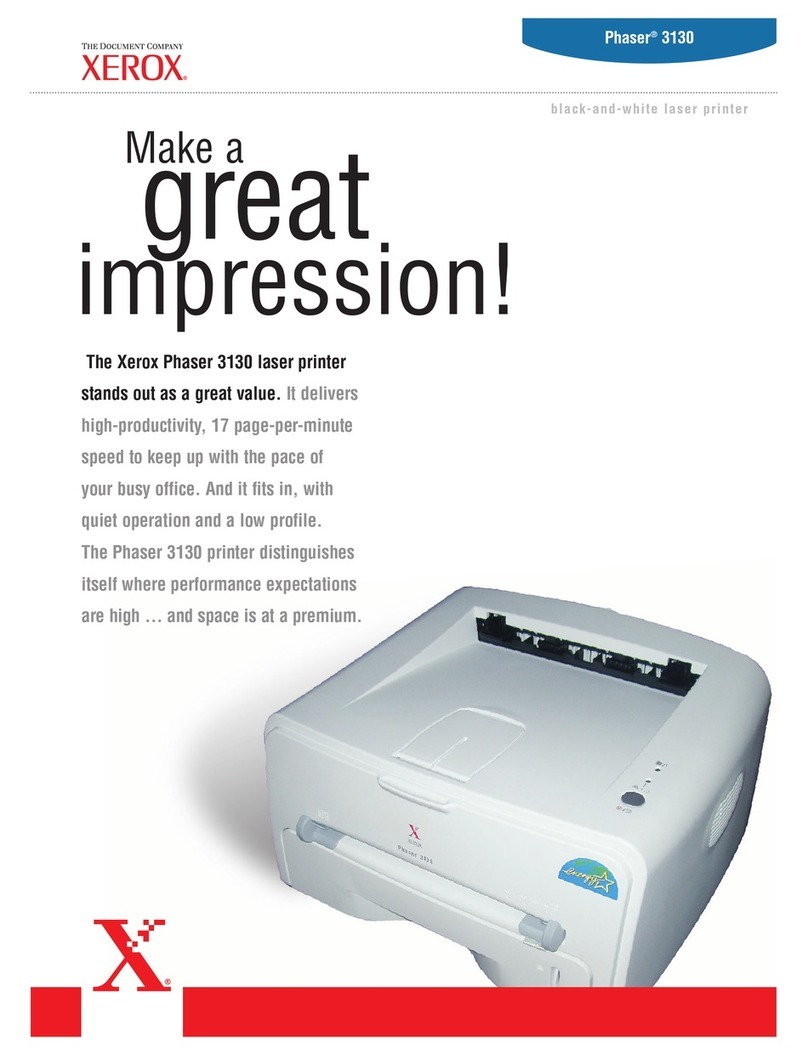 Xerox 3130 - Phaser B/W Laser Printer User manual
