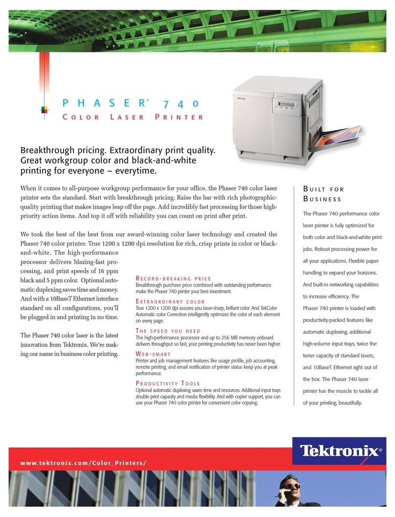 Xerox Phaser 740 User manual