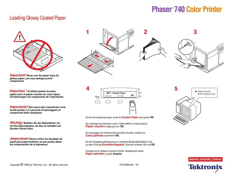 Xerox Phaser 740 User manual