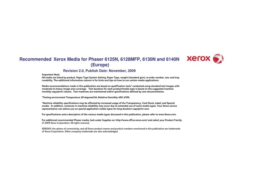 Xerox Phaser  6140N User manual