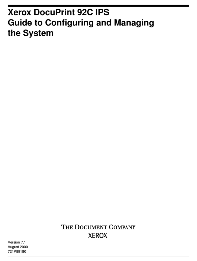 Xerox DocuPrint 92C IPS User manual