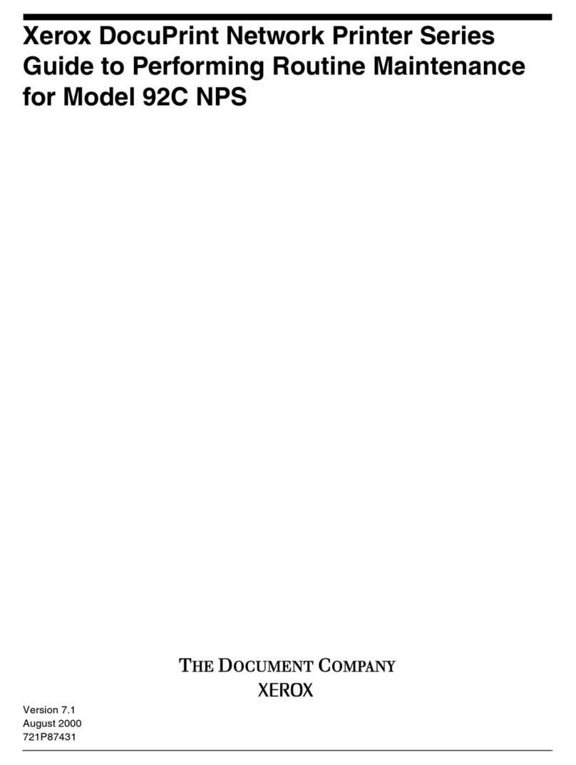 Xerox DocuPrint 92C NPS User manual
