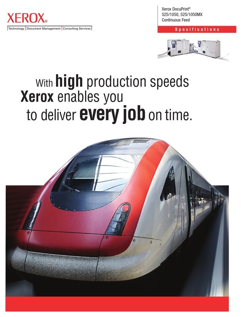 Xerox DocuPrint 525/1050 User manual