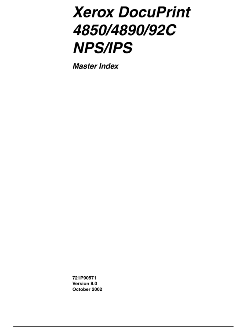 Xerox DocuPrint 4850 NPS/IPS User manual