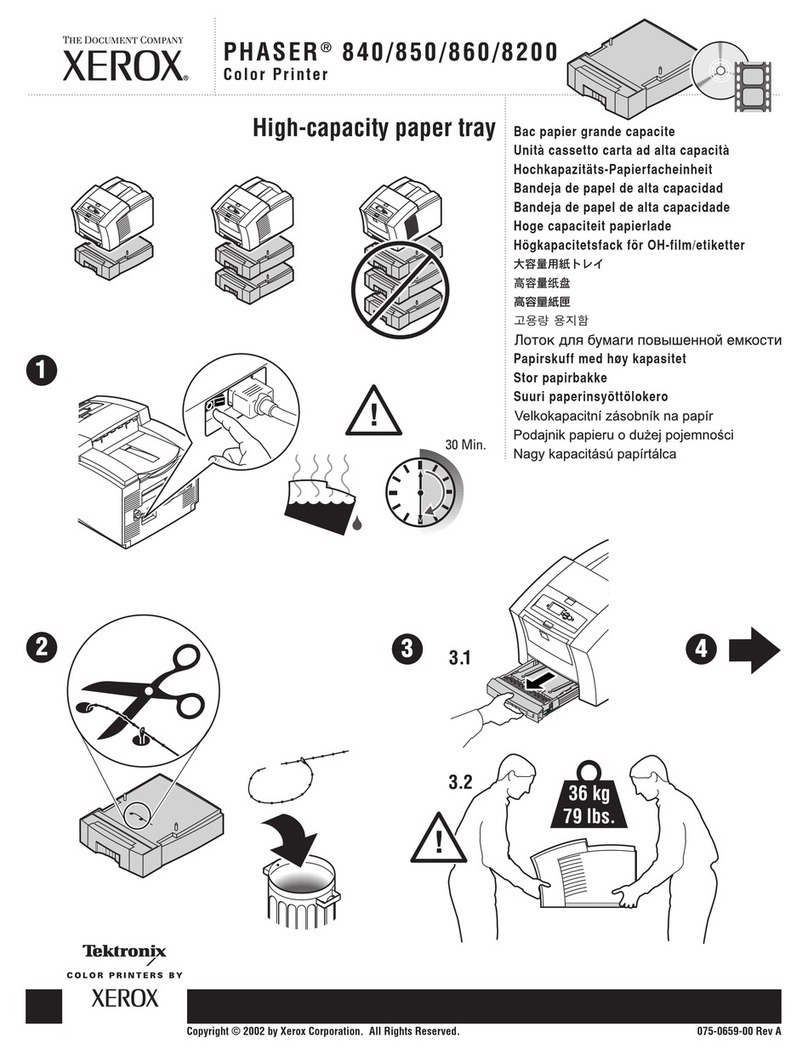 Xerox DocuPrint 4850 User manual